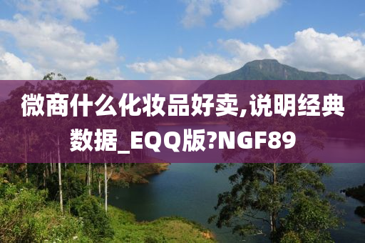 微商什么化妆品好卖,说明经典数据_EQQ版?NGF89