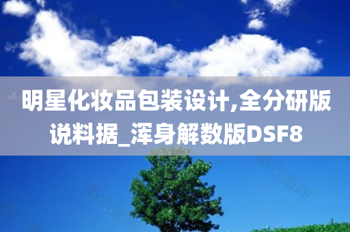 明星化妆品包装设计,全分研版说料据_浑身解数版DSF8