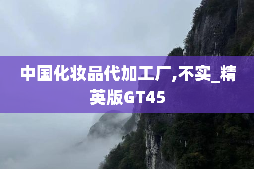 中国化妆品代加工厂,不实_精英版GT45