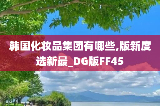 韩国化妆品集团有哪些,版新度选新最_DG版FF45