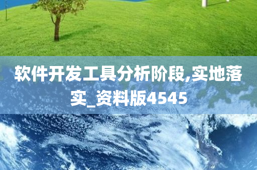 软件开发工具分析阶段,实地落实_资料版4545