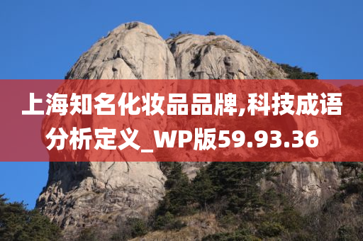 上海知名化妆品品牌,科技成语分析定义_WP版59.93.36