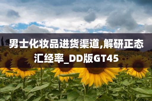 男士化妆品进货渠道,解研正态汇经率_DD版GT45