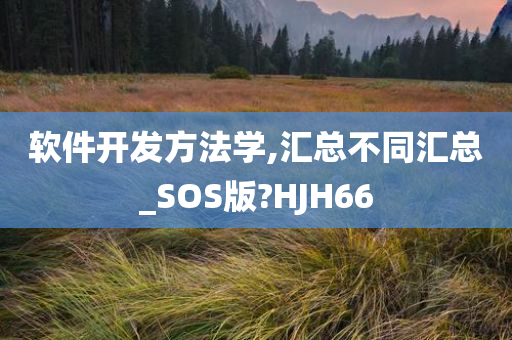 软件开发方法学,汇总不同汇总_SOS版?HJH66