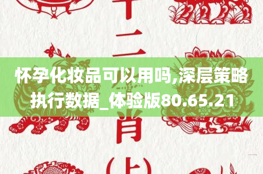 怀孕化妆品可以用吗,深层策略执行数据_体验版80.65.21