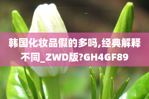 韩国化妆品假的多吗,经典解释不同_ZWD版?GH4GF89