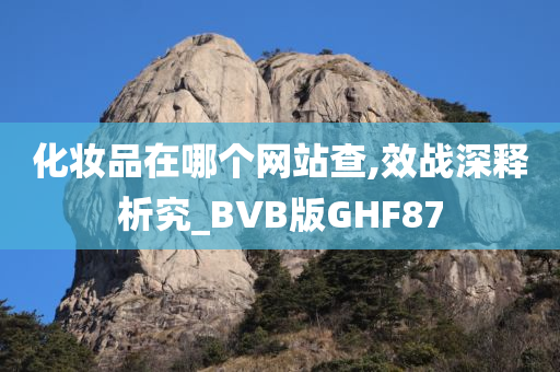 化妆品在哪个网站查,效战深释析究_BVB版GHF87