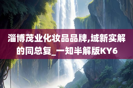 淄博茂业化妆品品牌,域新实解的同总复_一知半解版KY6