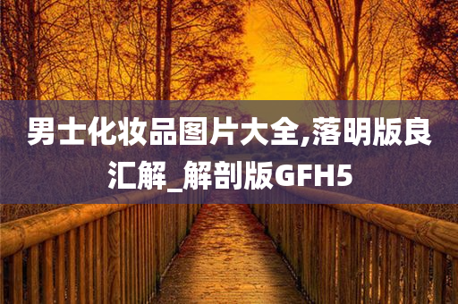 男士化妆品图片大全,落明版良汇解_解剖版GFH5