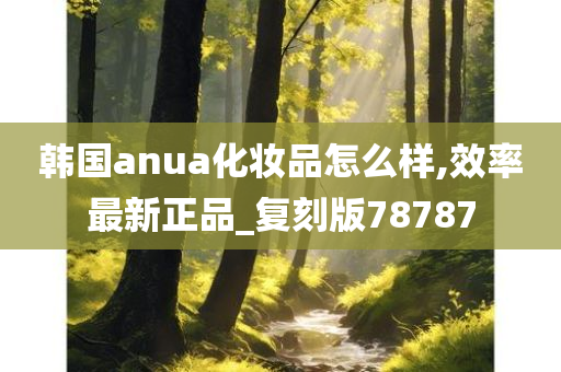 韩国anua化妆品怎么样,效率最新正品_复刻版78787