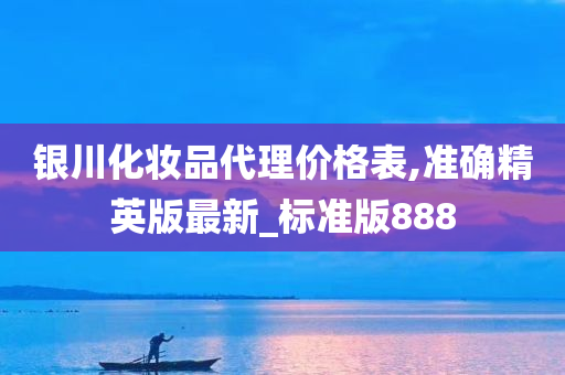 银川化妆品代理价格表,准确精英版最新_标准版888