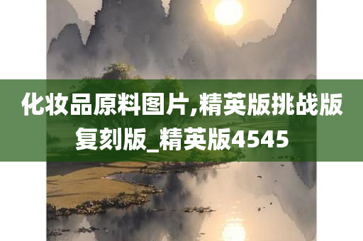 化妆品原料图片,精英版挑战版复刻版_精英版4545