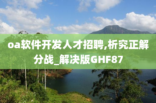 oa软件开发人才招聘,析究正解分战_解决版GHF87