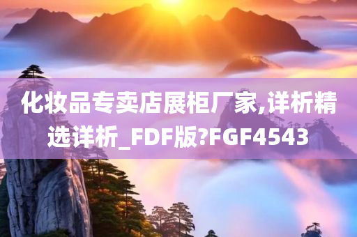 化妆品专卖店展柜厂家,详析精选详析_FDF版?FGF4543