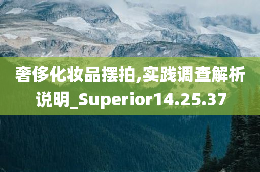 奢侈化妆品摆拍,实践调查解析说明_Superior14.25.37