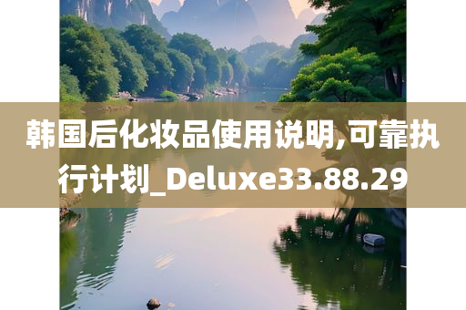 韩国后化妆品使用说明,可靠执行计划_Deluxe33.88.29