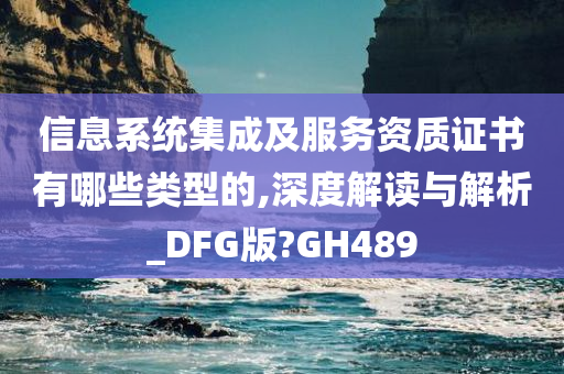 信息系统集成及服务资质证书有哪些类型的,深度解读与解析_DFG版?GH489