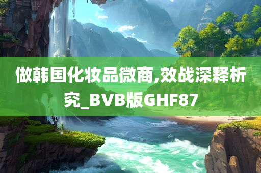 做韩国化妆品微商,效战深释析究_BVB版GHF87