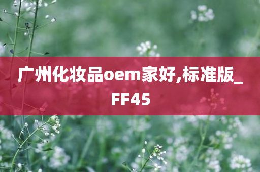 广州化妆品oem家好,标准版_FF45