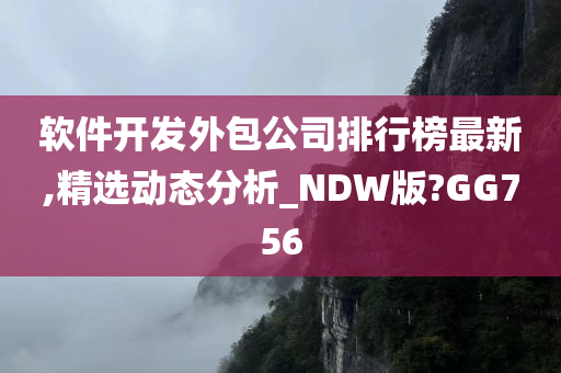 软件开发外包公司排行榜最新,精选动态分析_NDW版?GG756