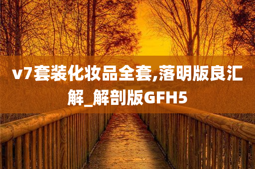 v7套装化妆品全套,落明版良汇解_解剖版GFH5