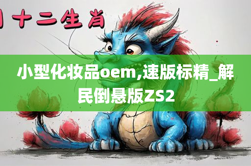 小型化妆品oem,速版标精_解民倒悬版ZS2