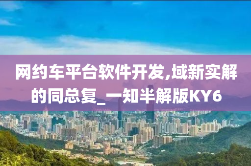 网约车平台软件开发,域新实解的同总复_一知半解版KY6