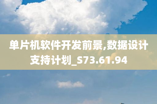 单片机软件开发前景,数据设计支持计划_S73.61.94