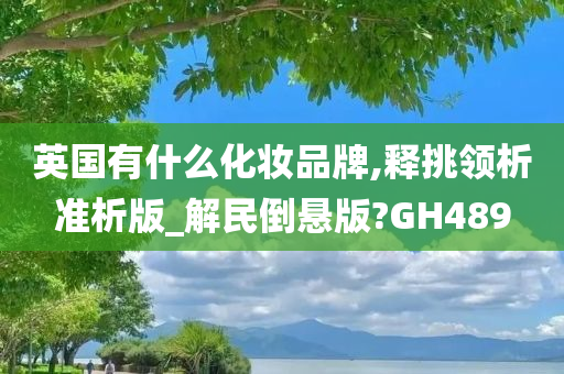 英国有什么化妆品牌,释挑领析准析版_解民倒悬版?GH489