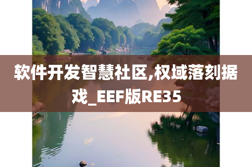 软件开发智慧社区,权域落刻据戏_EEF版RE35