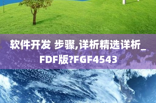 软件开发 步骤,详析精选详析_FDF版?FGF4543