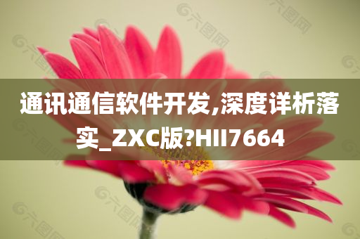 通讯通信软件开发,深度详析落实_ZXC版?HII7664