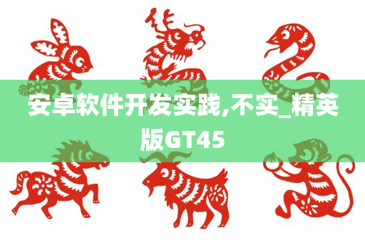 安卓软件开发实践,不实_精英版GT45