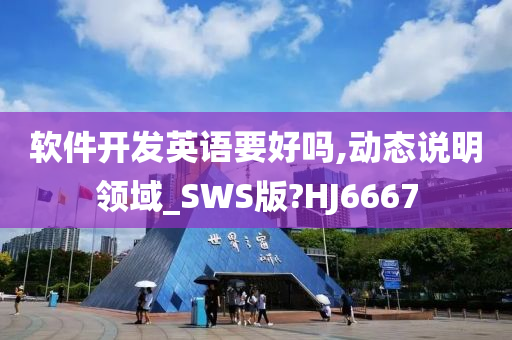 软件开发英语要好吗,动态说明领域_SWS版?HJ6667