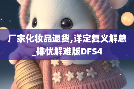 厂家化妆品退货,详定复义解总_排忧解难版DFS4