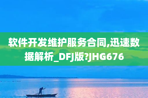 软件开发维护服务合同,迅速数据解析_DFJ版?JHG676