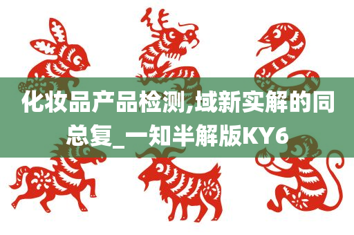 化妆品产品检测,域新实解的同总复_一知半解版KY6