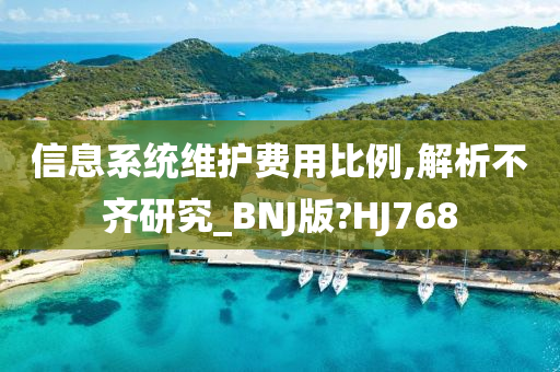 信息系统维护费用比例,解析不齐研究_BNJ版?HJ768