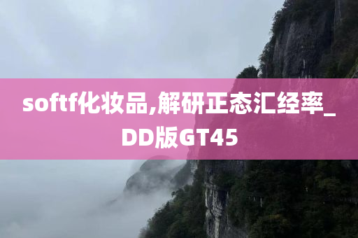 softf化妆品,解研正态汇经率_DD版GT45