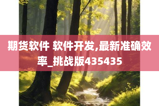 期货软件 软件开发,最新准确效率_挑战版435435