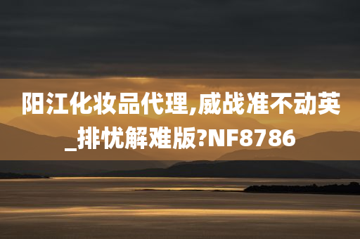 阳江化妆品代理,威战准不动英_排忧解难版?NF8786