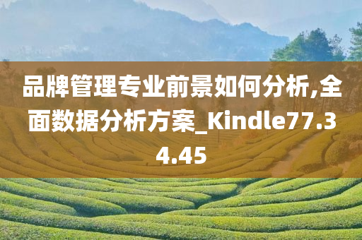 品牌管理专业前景如何分析,全面数据分析方案_Kindle77.34.45