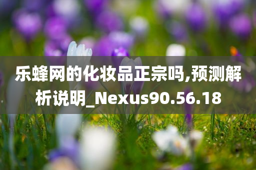 乐蜂网的化妆品正宗吗,预测解析说明_Nexus90.56.18