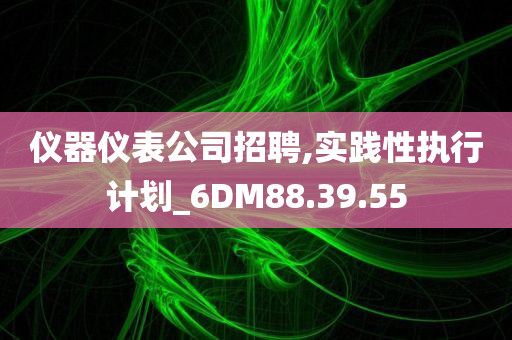 仪器仪表公司招聘,实践性执行计划_6DM88.39.55