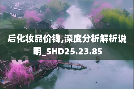 后化妆品价钱,深度分析解析说明_SHD25.23.85