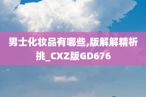 男士化妆品有哪些,版解解精析挑_CXZ版GD676