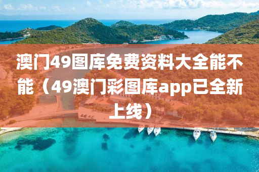 澳门49图库免费资料大全能不能（49澳门彩图库app已全新上线）