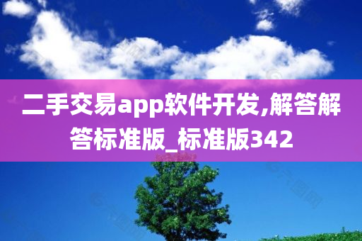 二手交易app软件开发,解答解答标准版_标准版342