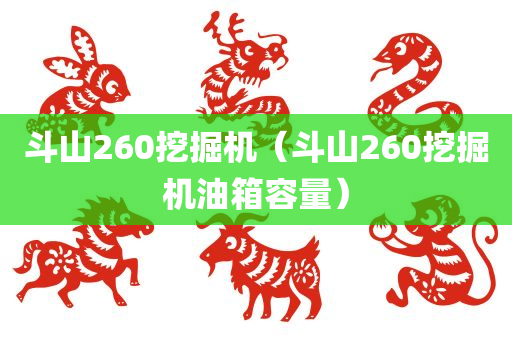 斗山260挖掘机（斗山260挖掘机油箱容量）