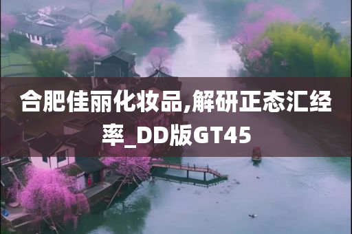 合肥佳丽化妆品,解研正态汇经率_DD版GT45